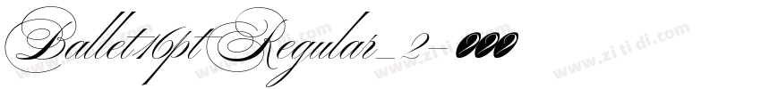 Ballet16pt Regular_2字体转换
